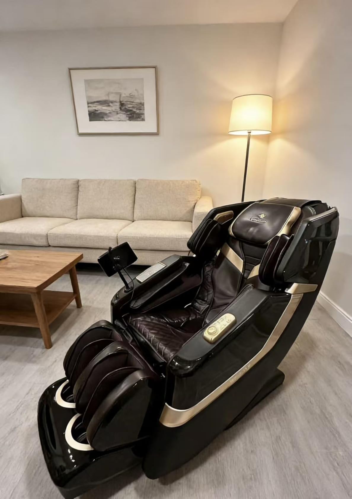 KZ-313 2026 Heated Jade Roller Massage Chair Full Body, Deep Zero Gravity SL-Track with Heat, 12 Auto Modes, 6 Custom Programs, Backlit Touch Screen, Voice Control, Wireless Charger customer photo 5