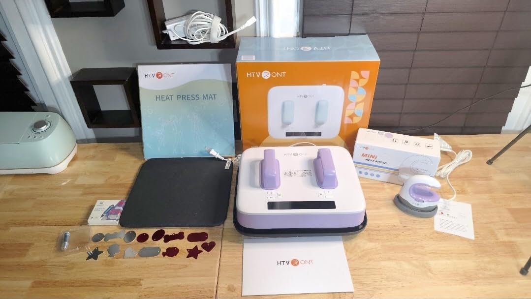 HTVRONT Heat Press Machine for T Shirts - Portable 12X10 Heat Press with Pressure Display, Heats Up Fast & Evenly H10 Heat Press Machines for HTV, Sublimation, Heat Transfer Projects customer photo 1