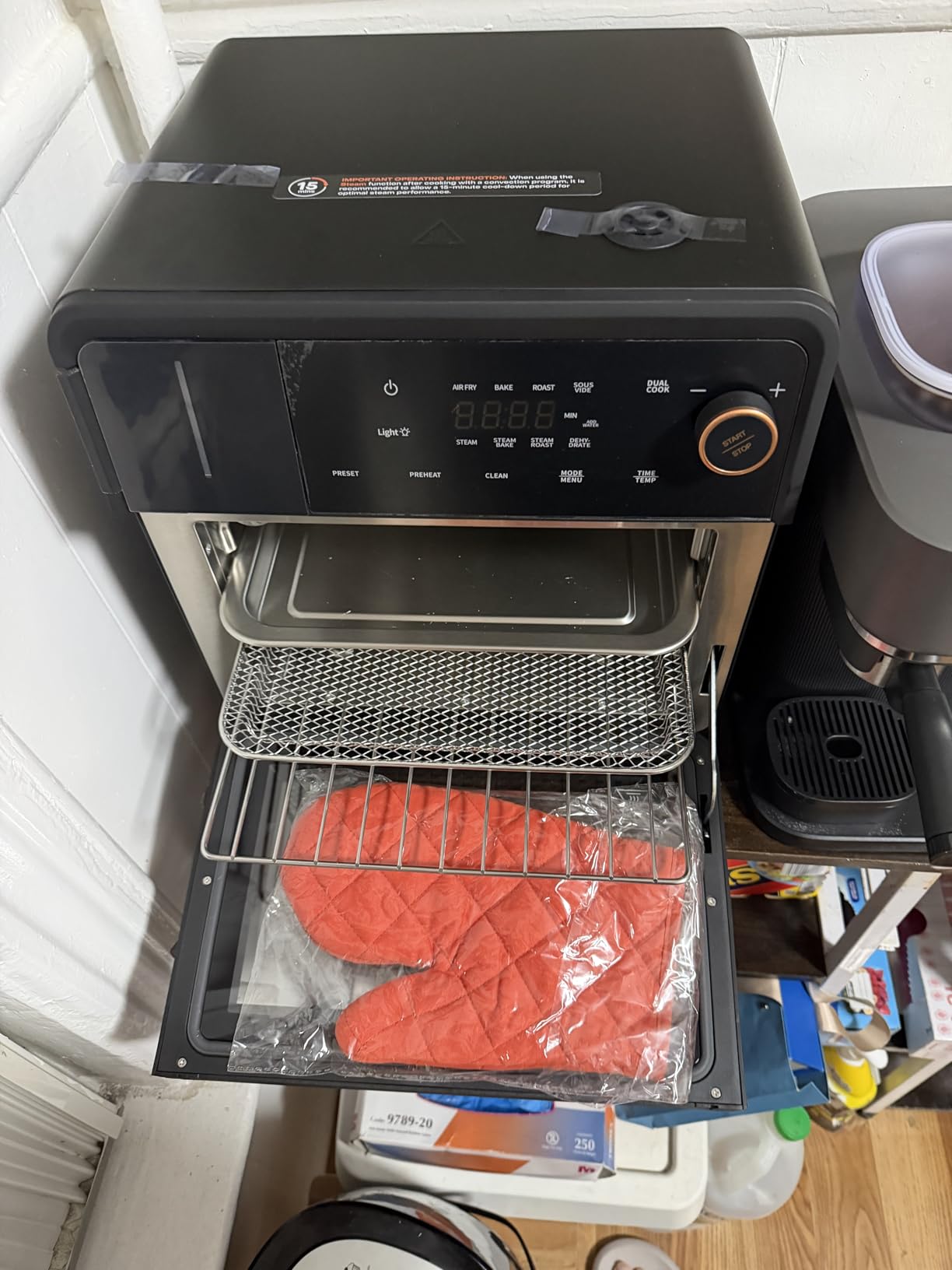 OUNIN 24L Steam and Air Fryer Combo Countertop Oven,11-in-1 Convection Baking and Steam,Bake,Broil,Dehydrate,304 Stainless Steel,Fast Cooking with Precise Electronic Temperature Control,for Gifting customer photo 2