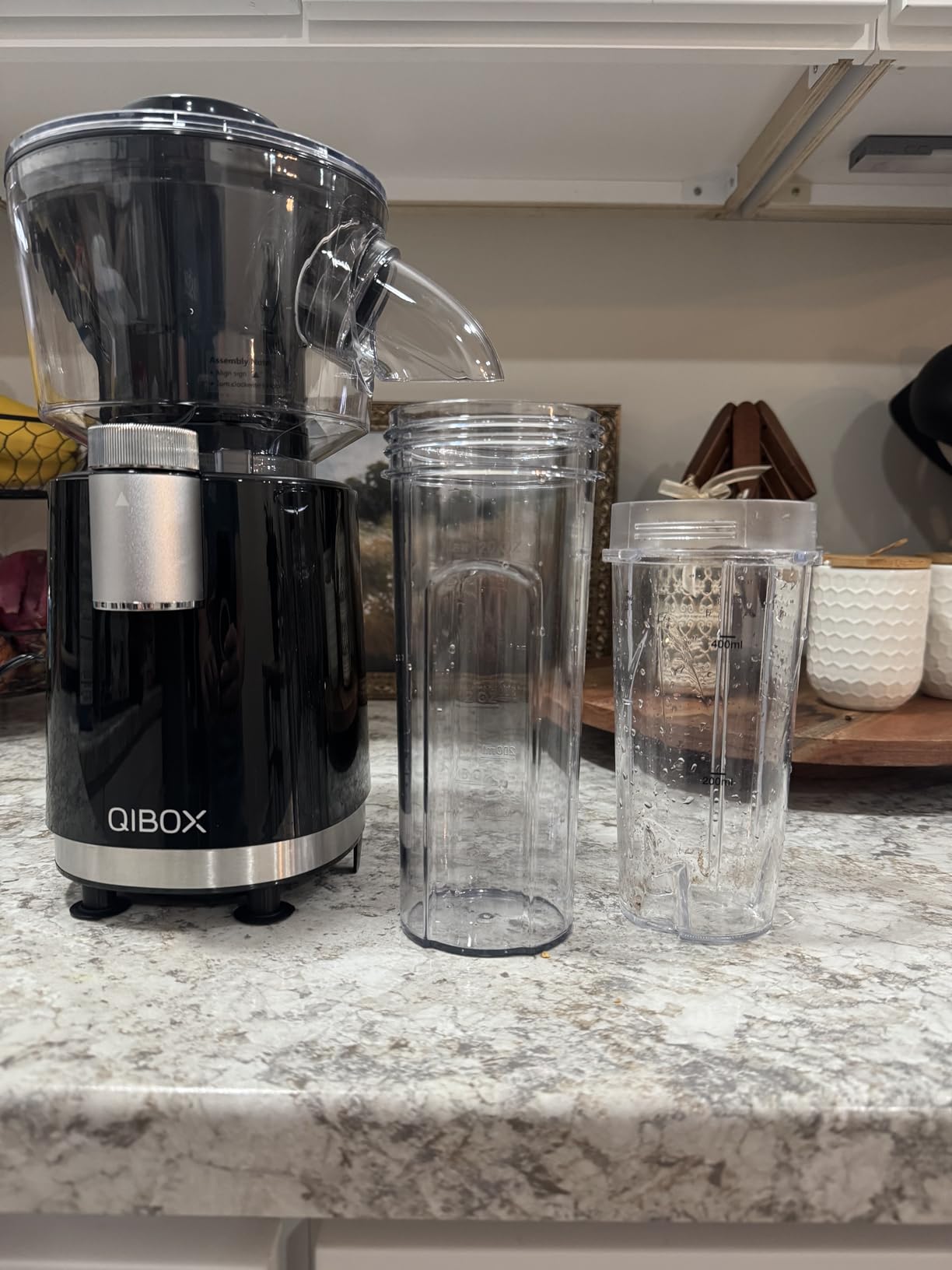 QIBOX Snow Cone Machine & Smoothie Blender 2 in 1, 700W Powerful Shaved Ice Machine Slushine Machine, Healthy Frozen Drink Maker with Stainless Steel Blade & Smoothie Recipe, for Home Kitchen Party customer photo 2