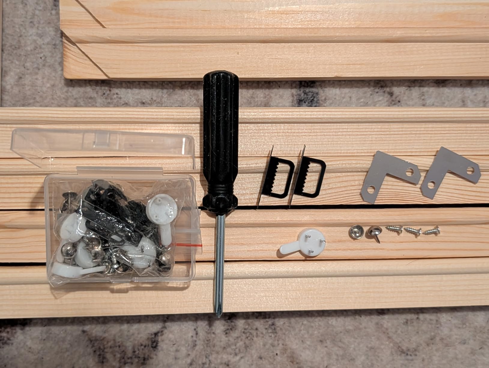 3 Set 16x20 Inch DIY Wood Canvas Frame Kit Wooden Stretcher Bars Removable Lightweight Stretcher Frames for Oil Painting Canvas Art Diamond Prints Poster Needlepoint Arts Embroidery Stitch Supplies customer photo 1