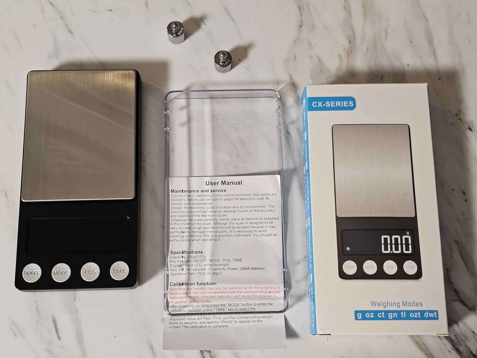 SKEAP Digital Coin Scale, Gram Scale 0.01g Accuracy for Coin Collectors, Bank Tellers and Home Use, Ideal Scale for Gold and Jewelry, 200g Capacity with Calibration Weight customer photo 2