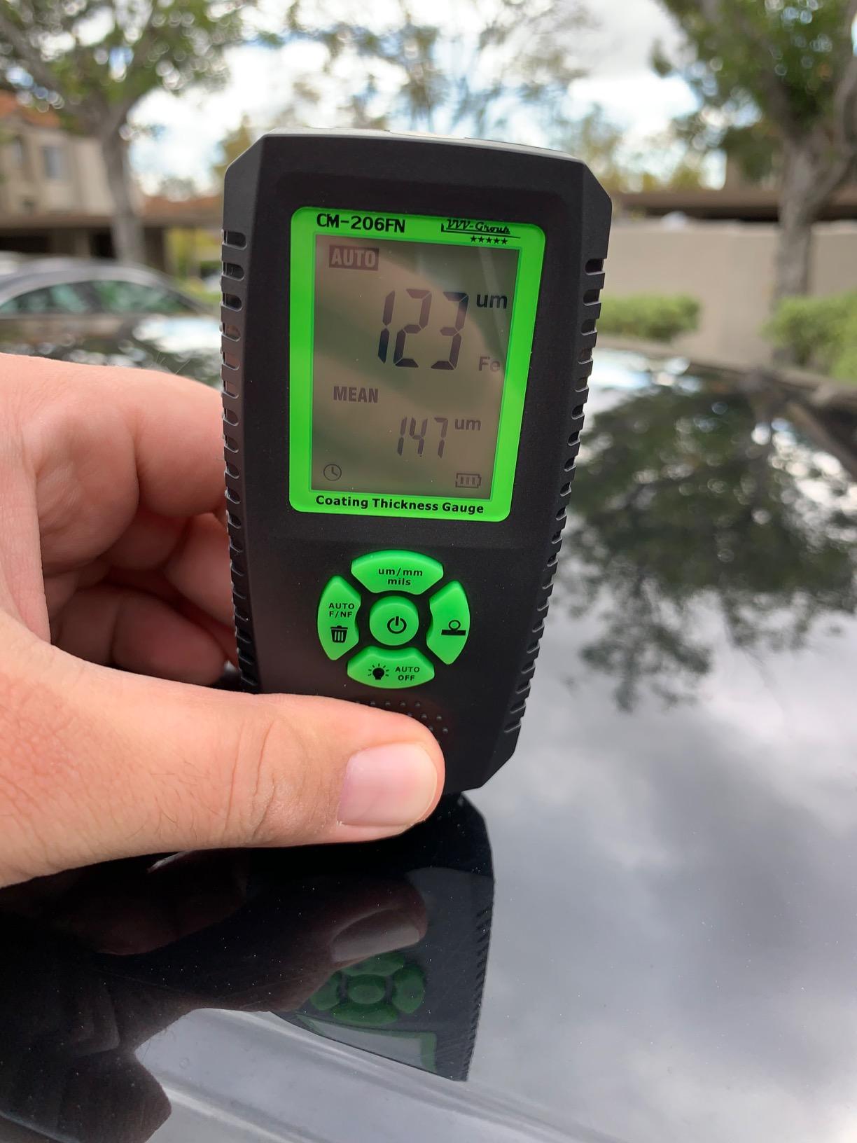 Paint Thickness Gauge - CM-224Pro Automotive Coating Thickness Meter 0-59.1 mils (0-1500 μm), 0.01 mils (0.1 μm) Resolution, Fe/NFe/Zn Auto Detection, Auto Calibration customer photo 2