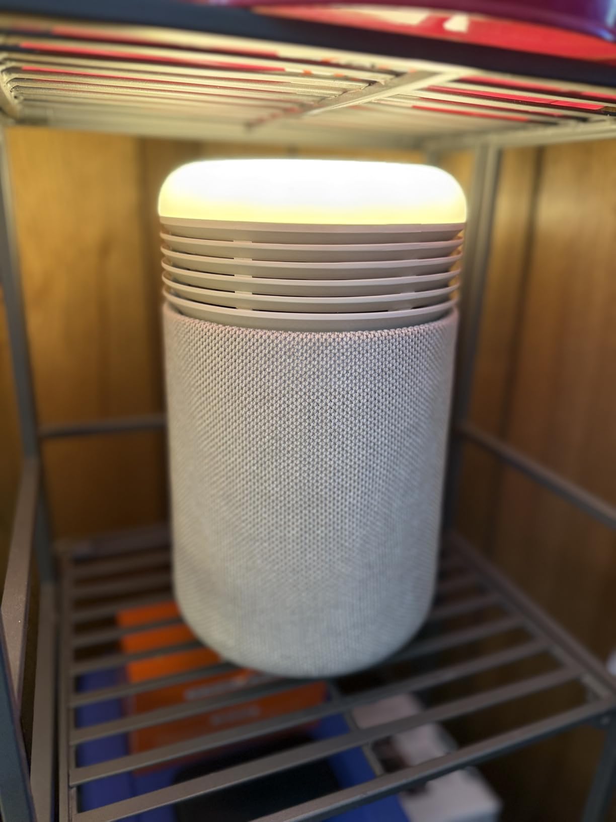 BLUEAIR Purifier for Bedroom - Mini Restful - Sunrise Clock with HEPASilent Filtration and Wake Up Light - Cleans Air and Supports Circadian Rhythm - USB-C and App Connectivity, Beige customer photo 1