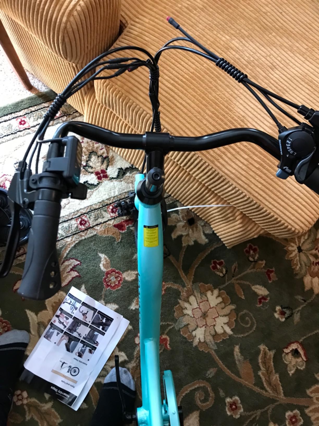 MOONCOOL Electric Bike for Adults, 700W Peak Power 7 Speed Step Through Electric Cruiser Bike, 40 Miles Electric Bicycle with 36V 10.4Ah Battery, Aluminum Frame City Commuter E Bikes for Women, Men customer photo 2