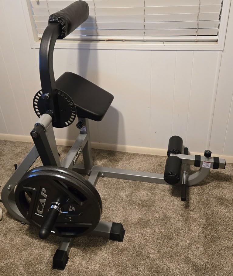 Valor Fitness Ab Crunch and Back Machine Plate Loaded 200 lb Capacity 28 Adjustable Positions for Core and Stomach Muscle Workouts Home Gym Equipment customer photo 1