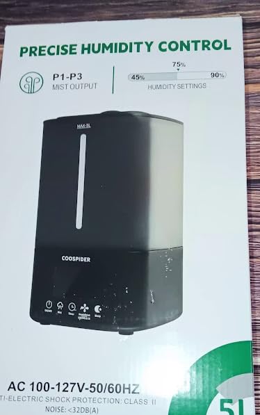 Coospider 5L Reptile Fogger Humidifier, Automatic Humidifiers for Reptiles Tank, Terrarium Humidifiers with Timer and Humidity Control, Reptile Misting System for Reptiles Amphibians Herps Vivarium customer photo 1