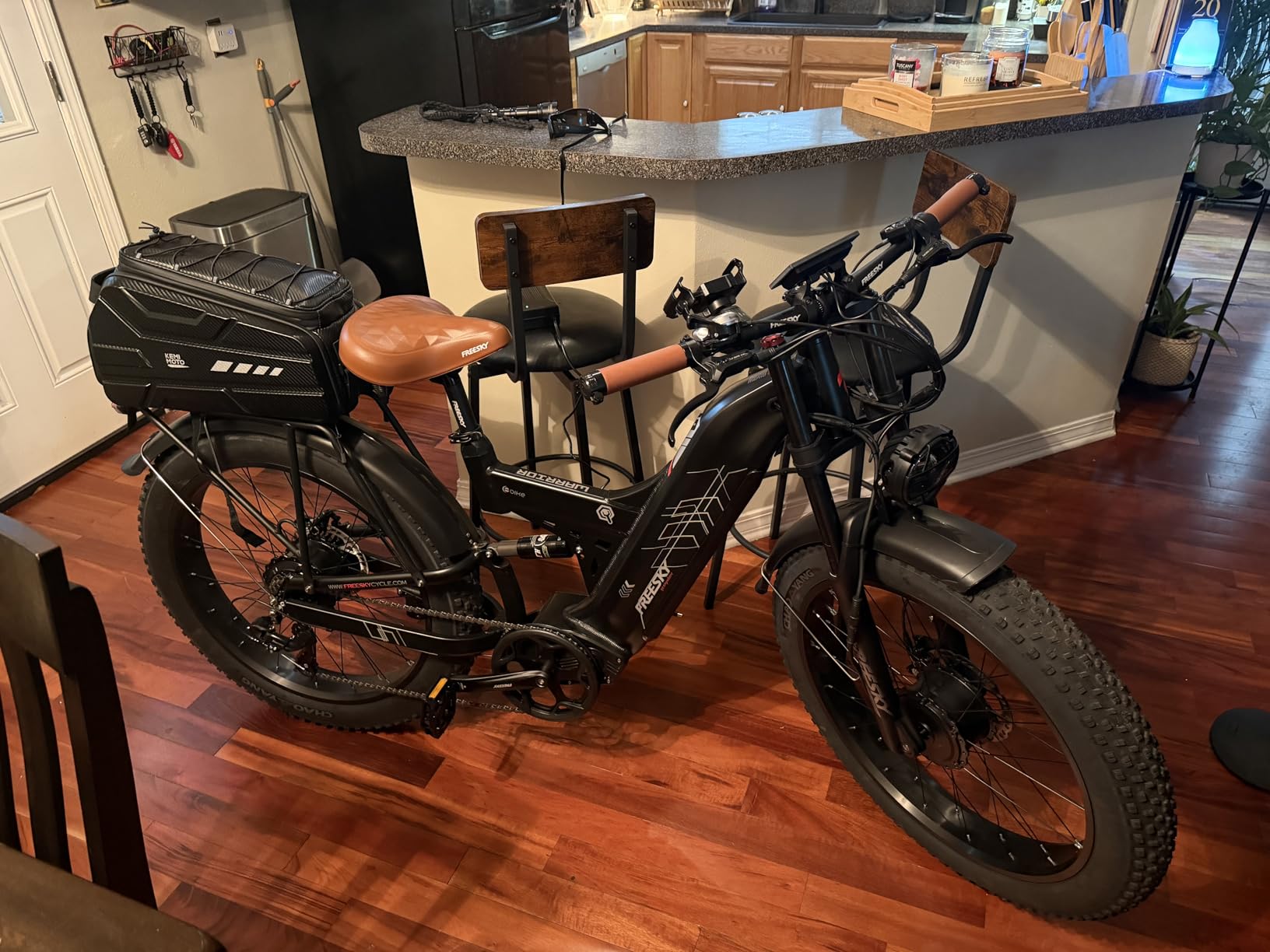 FREESKY 4000W Dual Motor Electric Bike for Adults, 48V 30AH Samsung Cells Battery 120Miles Range, 40MPH AWD Fast E-Bike, 26