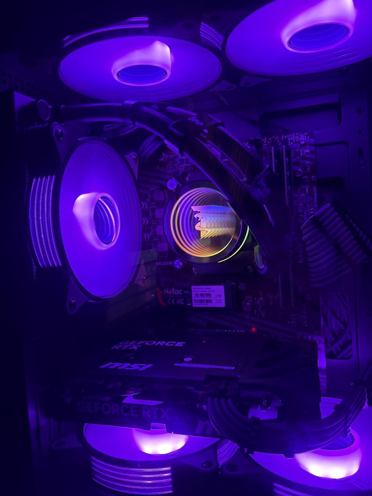 ViprTech Stryker 4.0 Gaming PC - AMD Ryzen 7 (4.4GHz Liquid Cooled), RTX 5060 8GB, 16GB DDR4 RAM, 1TB SSD, 700W PSU, WiFi BT, Win 11 Pro, RGB, Gaming Desktop Computer Prebuilt Tower, Black customer photo 2