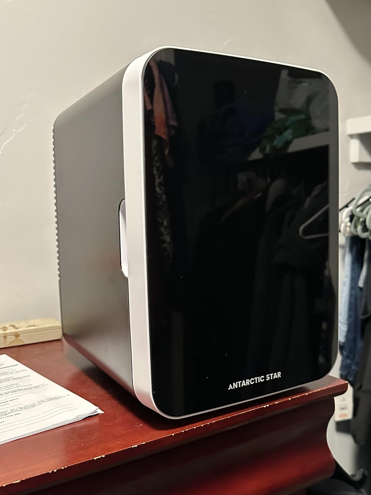 Antarctic Star Compact Mini Fridge, 10L Portable Small Refrigerator, 2.6 Gal Mini Fridge with AC/DC Adapters, Small Cosmetics Cooler for Beverage, Food, Makeup, Bedroom, Office, Dorm, White customer photo 1