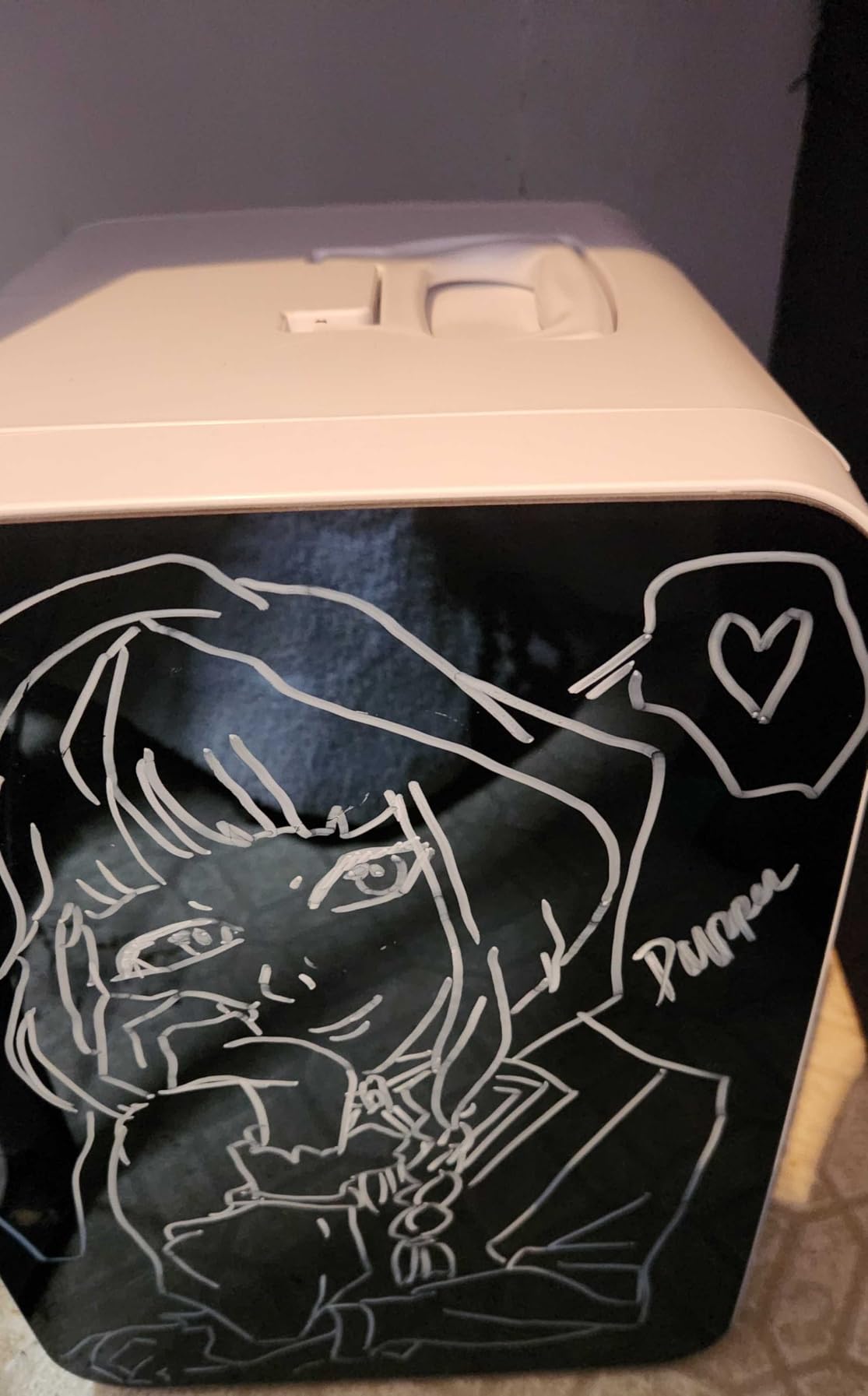 Antarctic Star Compact Mini Fridge, 10L Portable Small Refrigerator, 2.6 Gal Mini Fridge with AC/DC Adapters, Small Cosmetics Cooler for Beverage, Food, Makeup, Bedroom, Office, Dorm, White customer photo 2