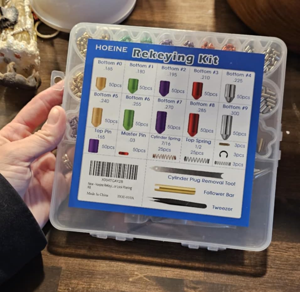 Universal Rekeying Kit for Schlage Locks | Complete Lock Pinning Kit Includes Master, Bottom & Top Pins and Springs Professional Door Lock Re-Key Kit for Home & Commercial Security customer photo 1