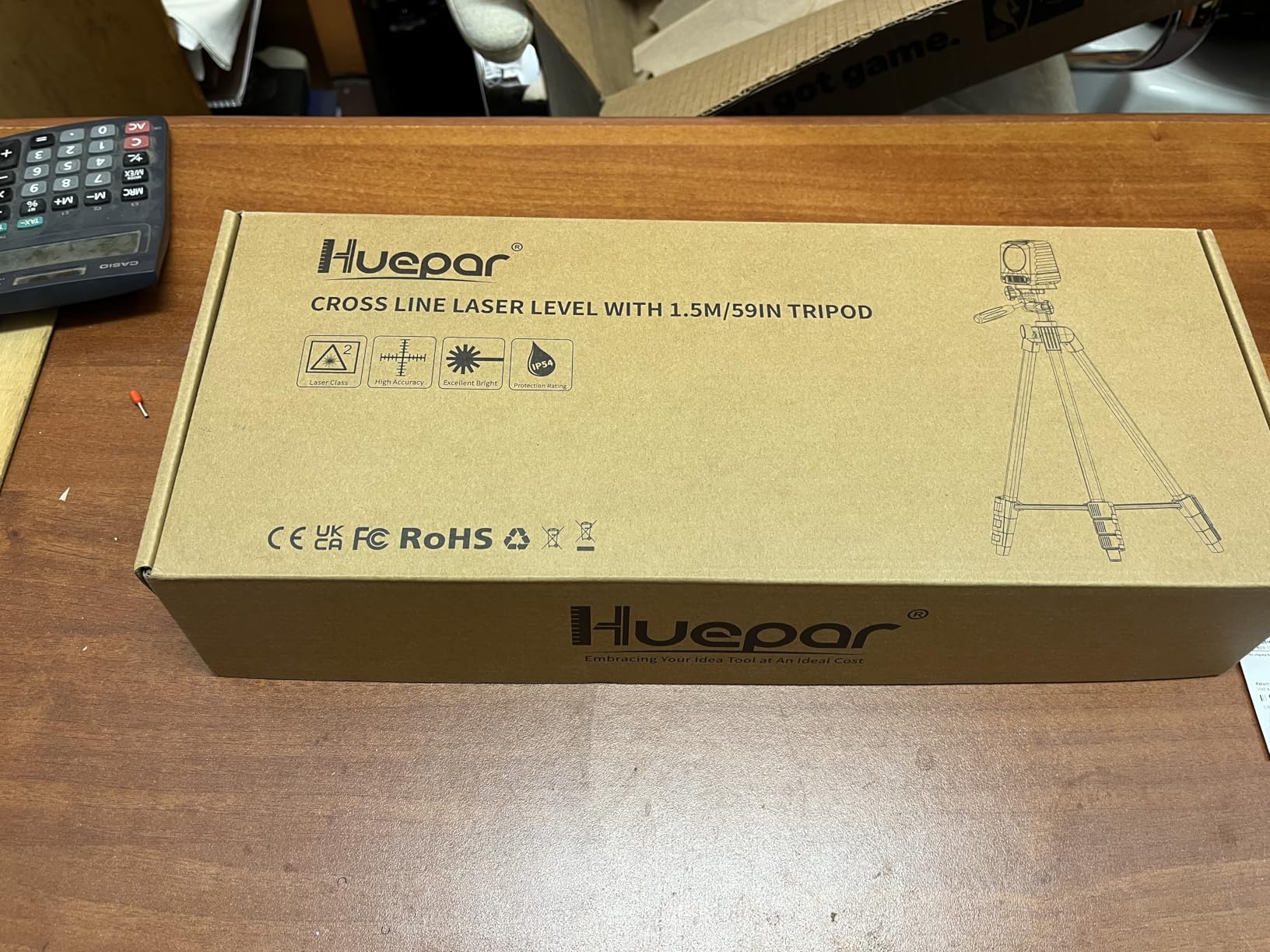 Laser Level with 40in Tripod, Huepar 150°/150Ft Self Leveling Lazer Leveler Tool with Pulse Mode customer photo 1