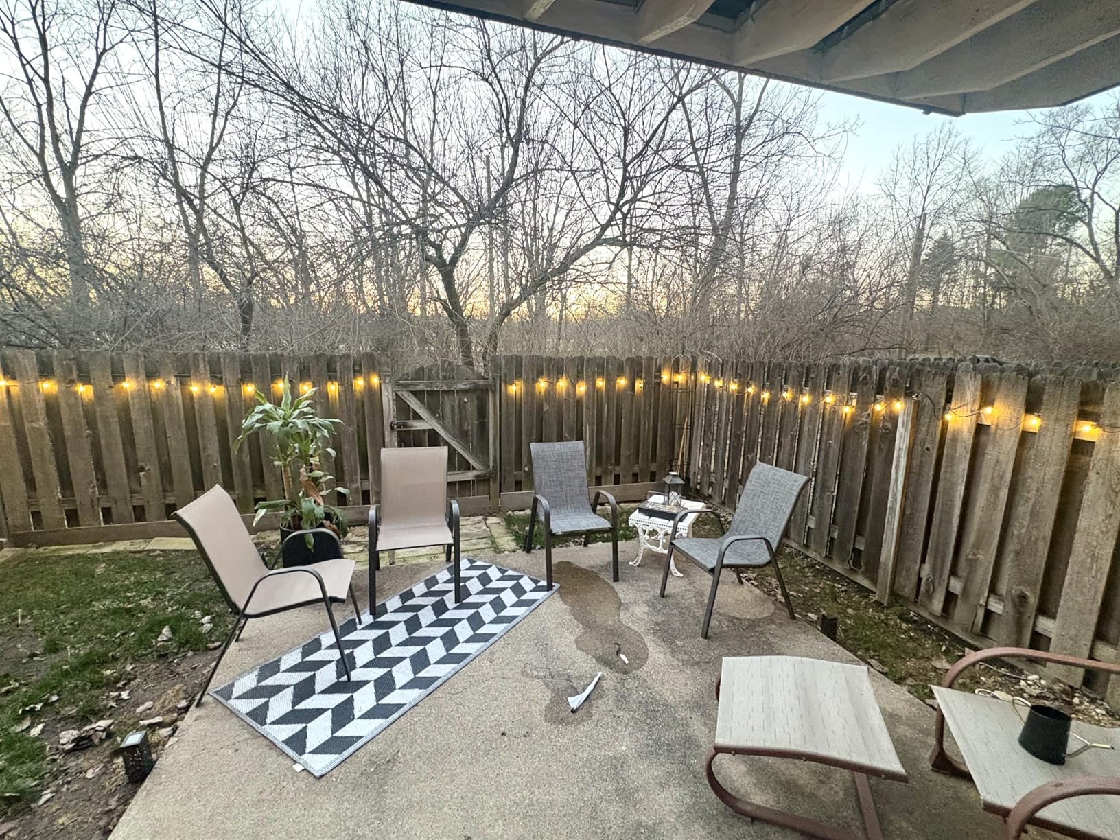 addlon 100FT Outdoor String Lights G40 with Remote, 54 LED Shatterproof Bulbs, Dimmable Patio Globe Lights Waterproof, Hanging Outside Lighting for Backyard, Garden, Deck, Balcony, Porch, Cafe, Decor customer photo 2