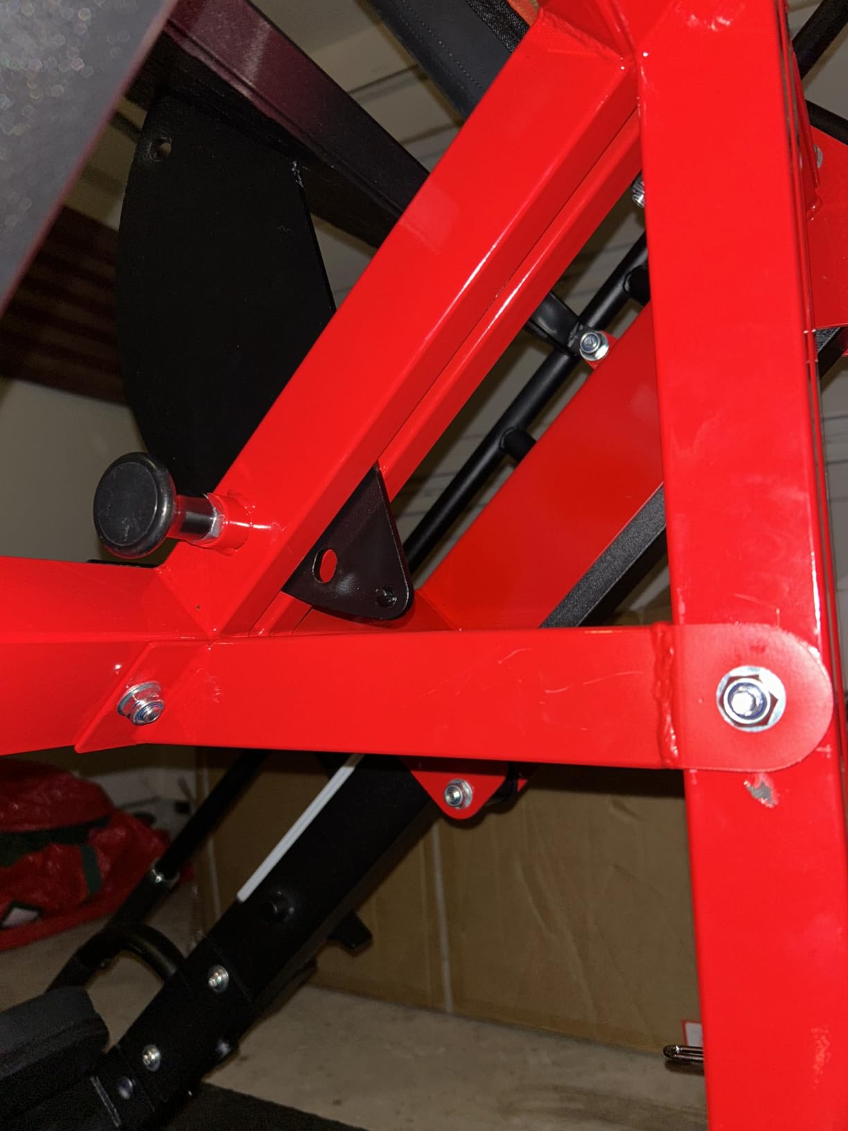 Leg Press Hack Squat Machine with Back Support Cushion, 3 in 1 Adjustable Leg Press Machine with Quad Track Roller System, Hack Squat Machine customer photo 2