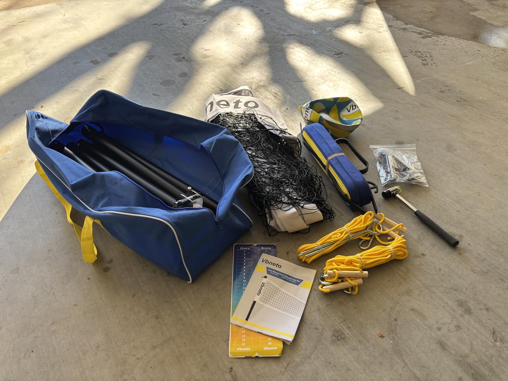 Volleyball Net for Backyard, Anti-Sag Heavy Duty Adjustable Outdoor Net with Winch System, Beach Volleyball Set with Ball and Carry Bag customer photo 1