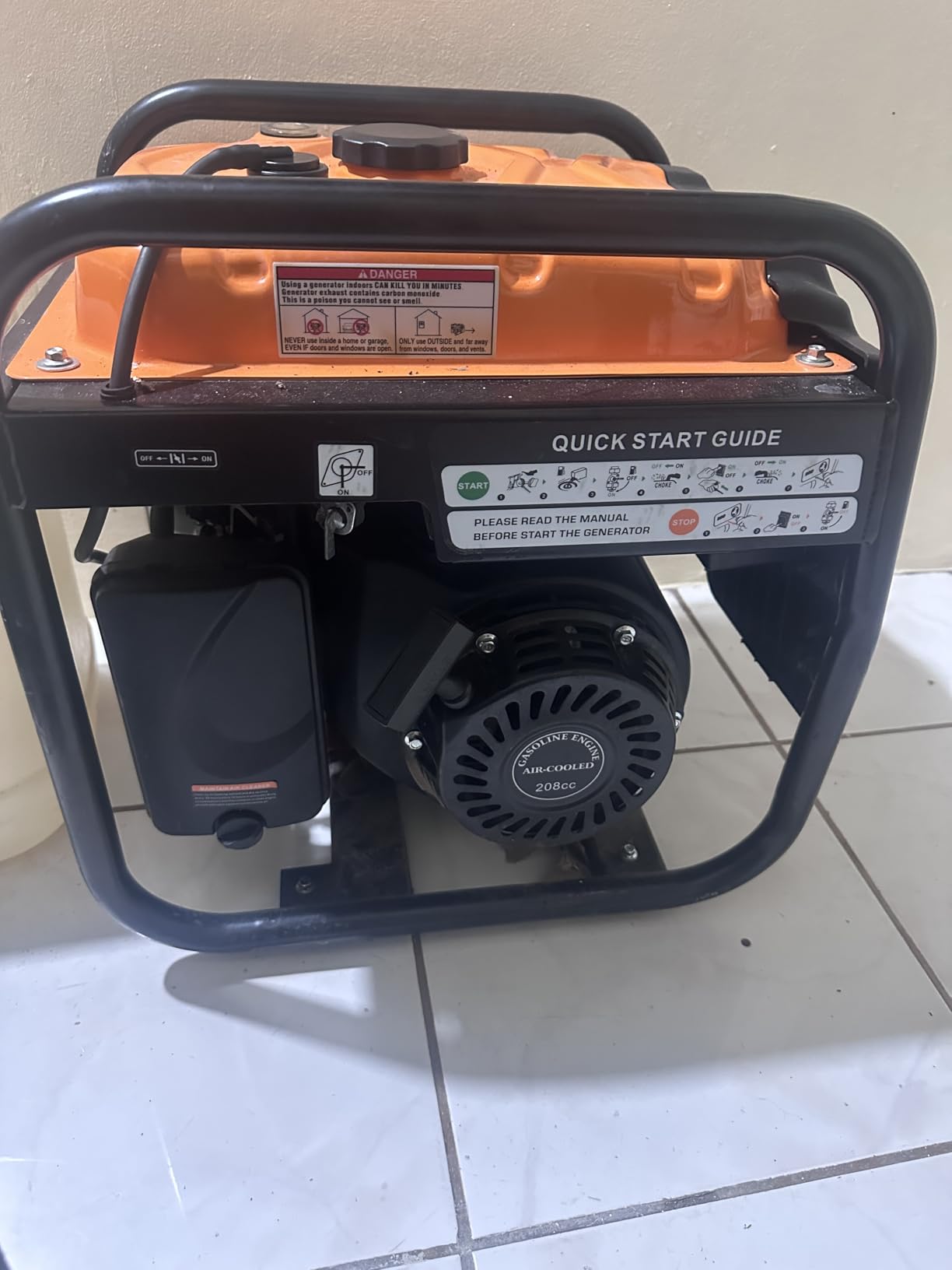 Power Equipment 4400 Watts Inverter Generator Gas Powered, Portable Open Frame Generator, Low Noise with ECO Mode, RV Ready, Emergency Home Backup customer photo 2