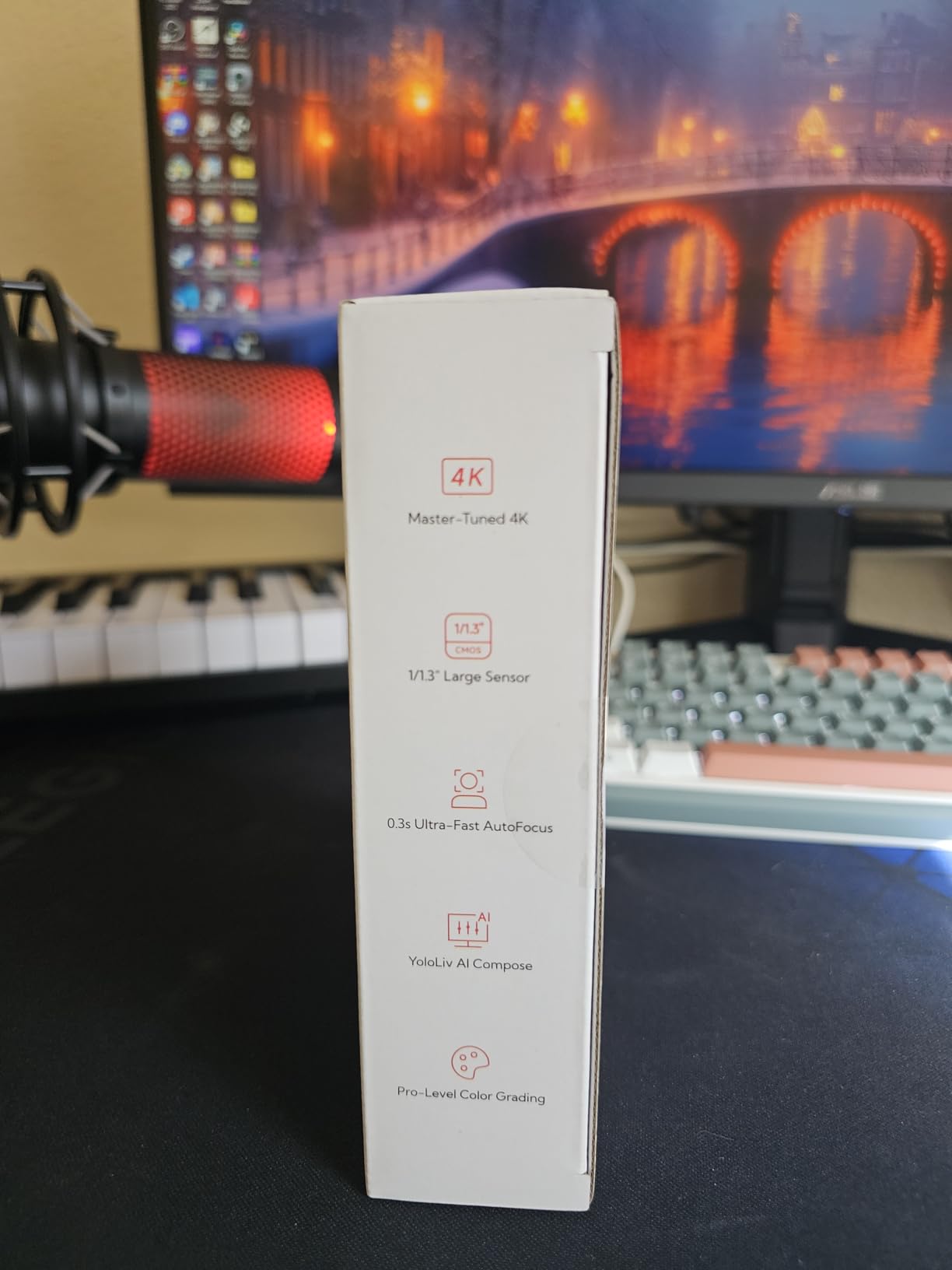 YOLOLIV YoloCam S3, 4K Streaming Webcam, DSLR-Like Control, Cinematic Effects, 4X Zoom, HDR, Uncompressed Video, Optimized PD AutoFocus | USB-C for PC & Mac customer photo 1