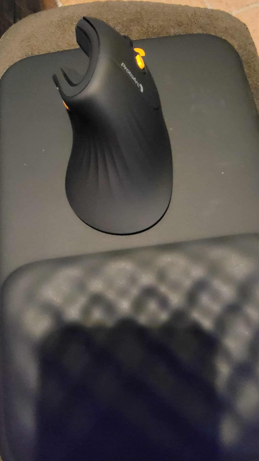 ProtoArc Ergonomic Mouse Pad with Wrist Rest, MP50 Mousepad with Massage Design, Soft Memory Foam and Non-Slip PU Base for Pain Relief, Desk, Home, Office, 12x8 Inches, Black customer photo 2