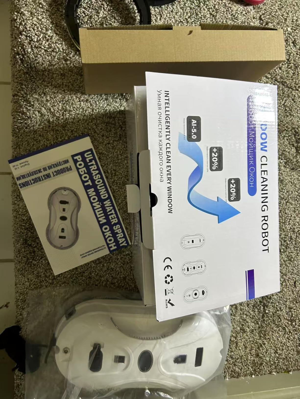 Automatic Window Cleaning Robot, Window Cleaner Robot Auto Dual Spray, 2026 Model Robot Limpia Vidrios AI Path Planning, 3000Pa Suction, Remote Control, Edge Detection for Streak-Free Glass - SS1 customer photo 1