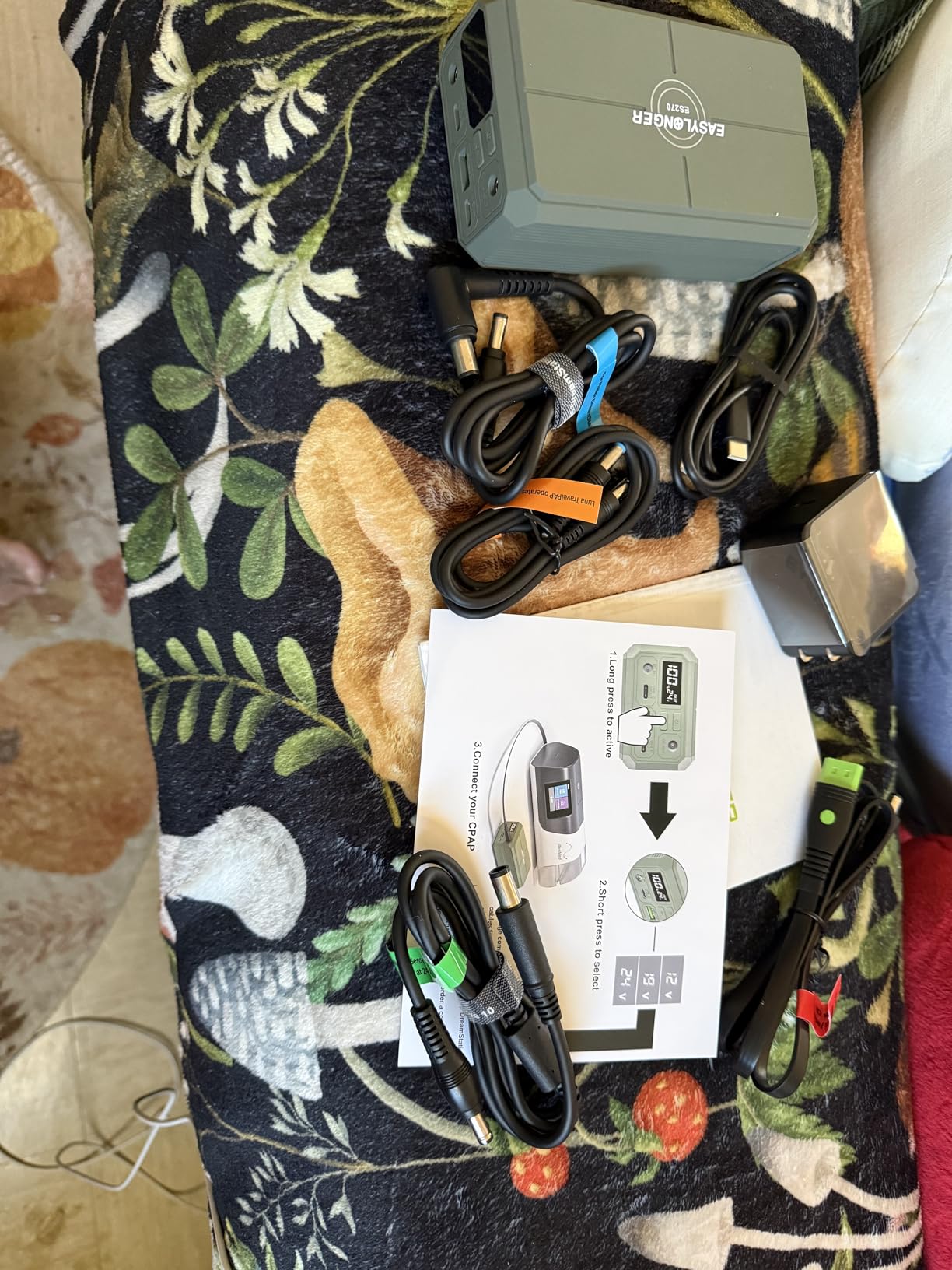 EASYLONGER ES270 CPAP Battery for Air-Travel, 99.9Wh CPAP Battery for Camping, PD 100W CPAP Power Bank for ResMed AirMini, AirSense 11, AirSense 10, AirCurve 10/11, Luna TravelPAP, Philips DreamStation customer photo 1