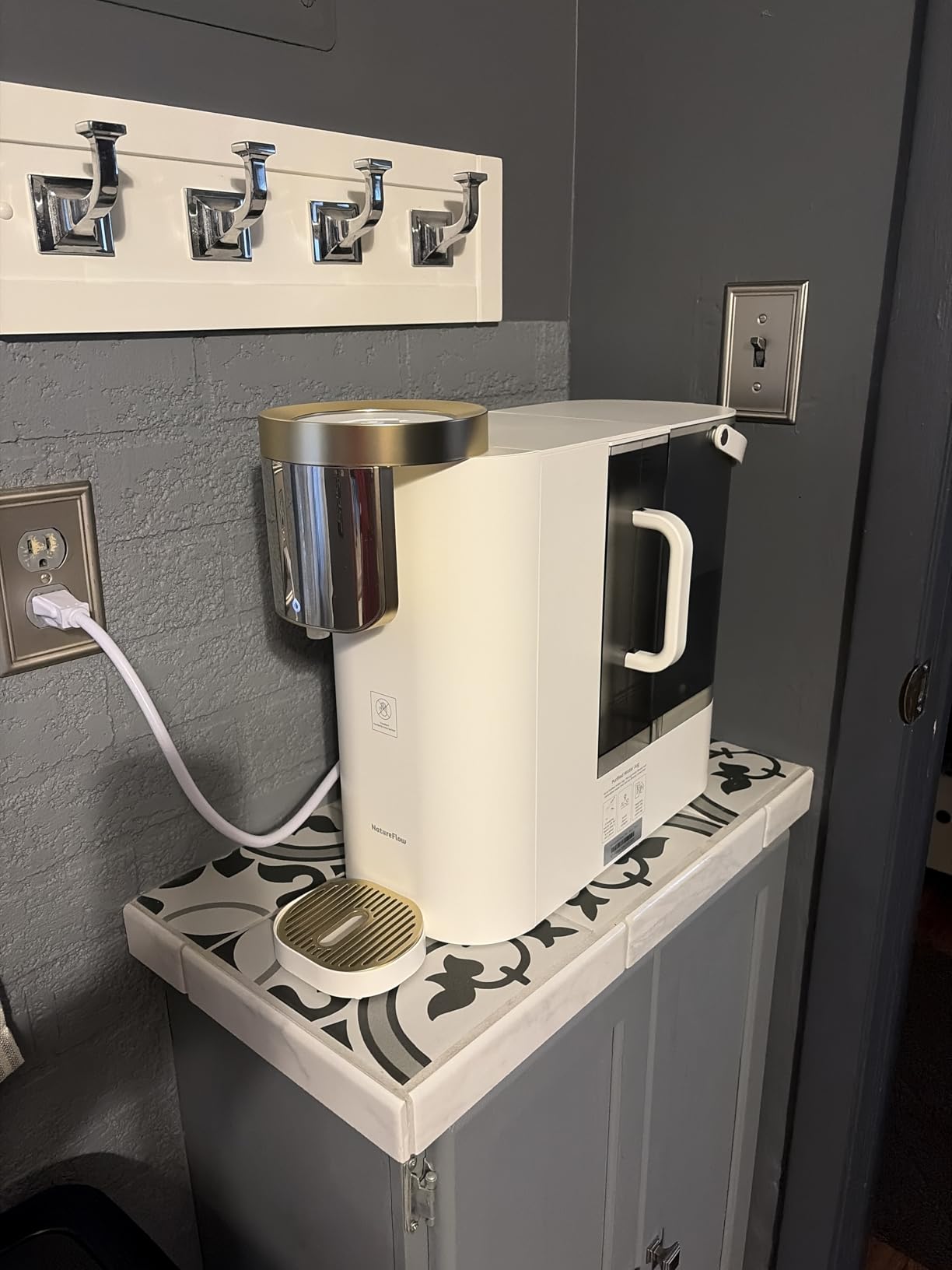 NatureFlow F40-AC(2nd Gen) Reverse Osmosis Water Filter Countertop with UV, Natural Remineralization,10-Stage RO Filtrations, 4:1 Pure to Drain, pH9 Alkaline Water Purifier,BPA Free,NSF/ANSI/UL/FDA customer photo 1