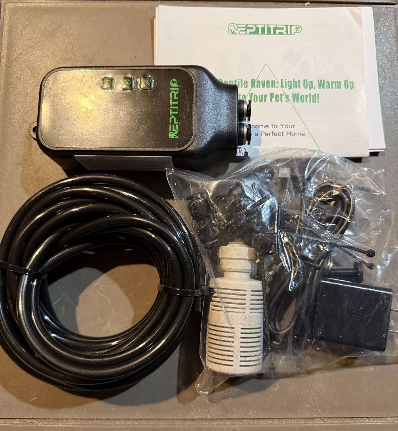 Reptile Mister System with Timer, Reptile Humidifiers Automatic, 360°Adjustable Misting Nozzles, DIY Misting System for Amphibians, and Rainforest Plants customer photo 1