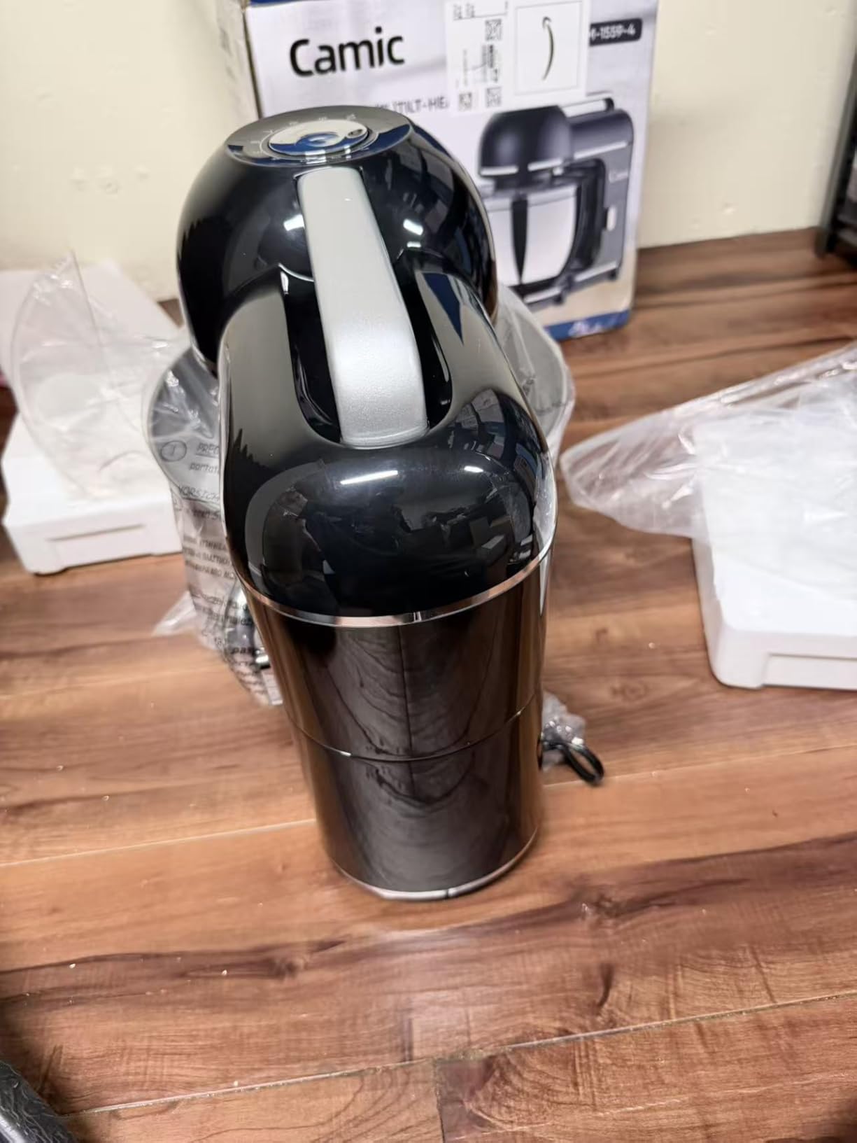 Camic Electric Stand Mixer, 7.45 QT, 10 Speeds with Dough Hook, Whisk, Flat Beater Attachments, Splash Guard, Easy-Carry Top Handle, 3-IN-1 Kitchen Mixer for Baking Cakes Cookie Bread Salad (Silver) customer photo 1