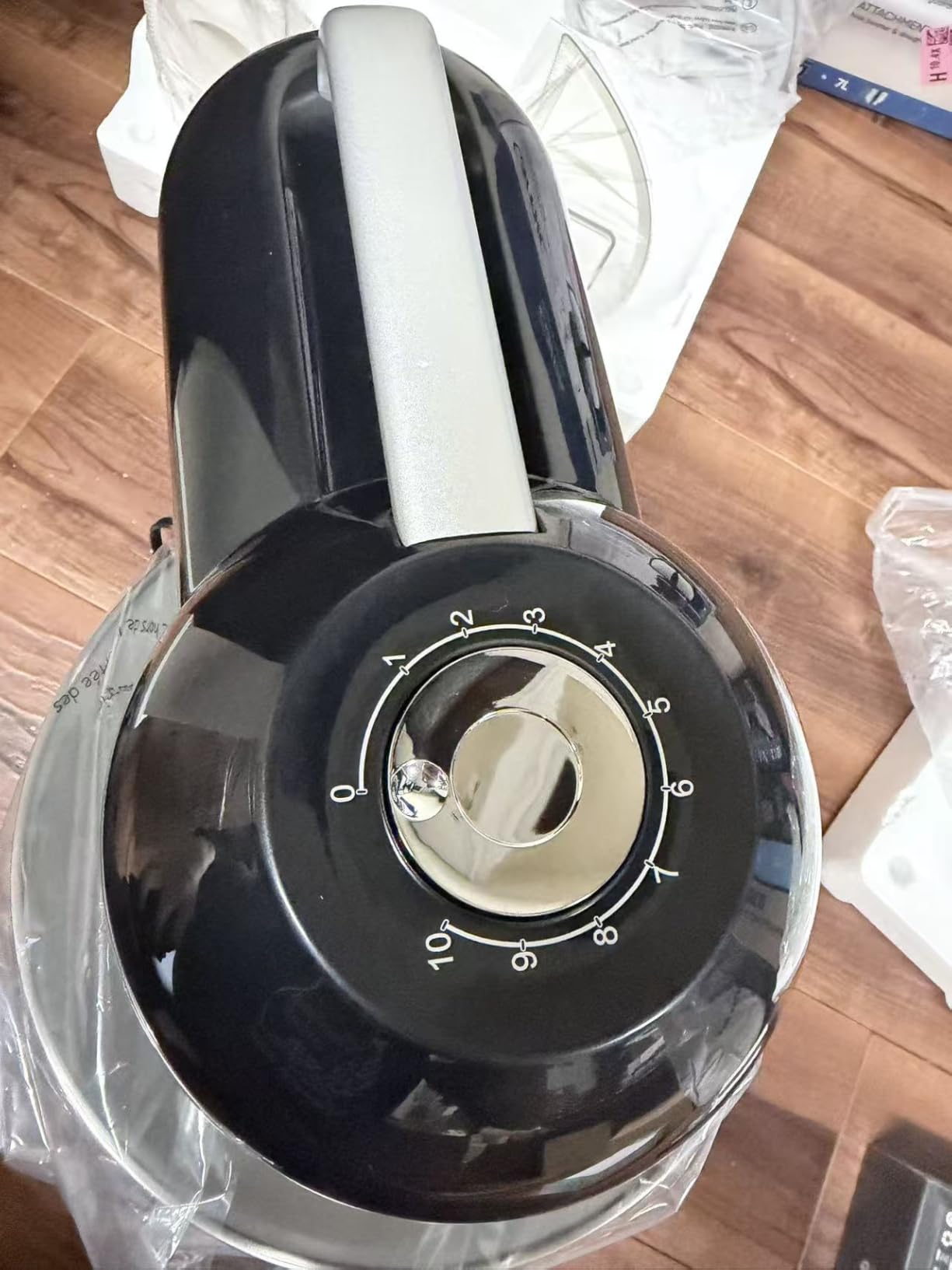 Camic Electric Stand Mixer, 7.45 QT, 10 Speeds with Dough Hook, Whisk, Flat Beater Attachments, Splash Guard, Easy-Carry Top Handle, 3-IN-1 Kitchen Mixer for Baking Cakes Cookie Bread Salad (Silver) customer photo 2