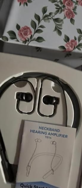 Neckband Hearing Aids for Seniors, Rechargeable Hearing Aid Bluetooth Headphones with Noise Cancelling customer photo 2