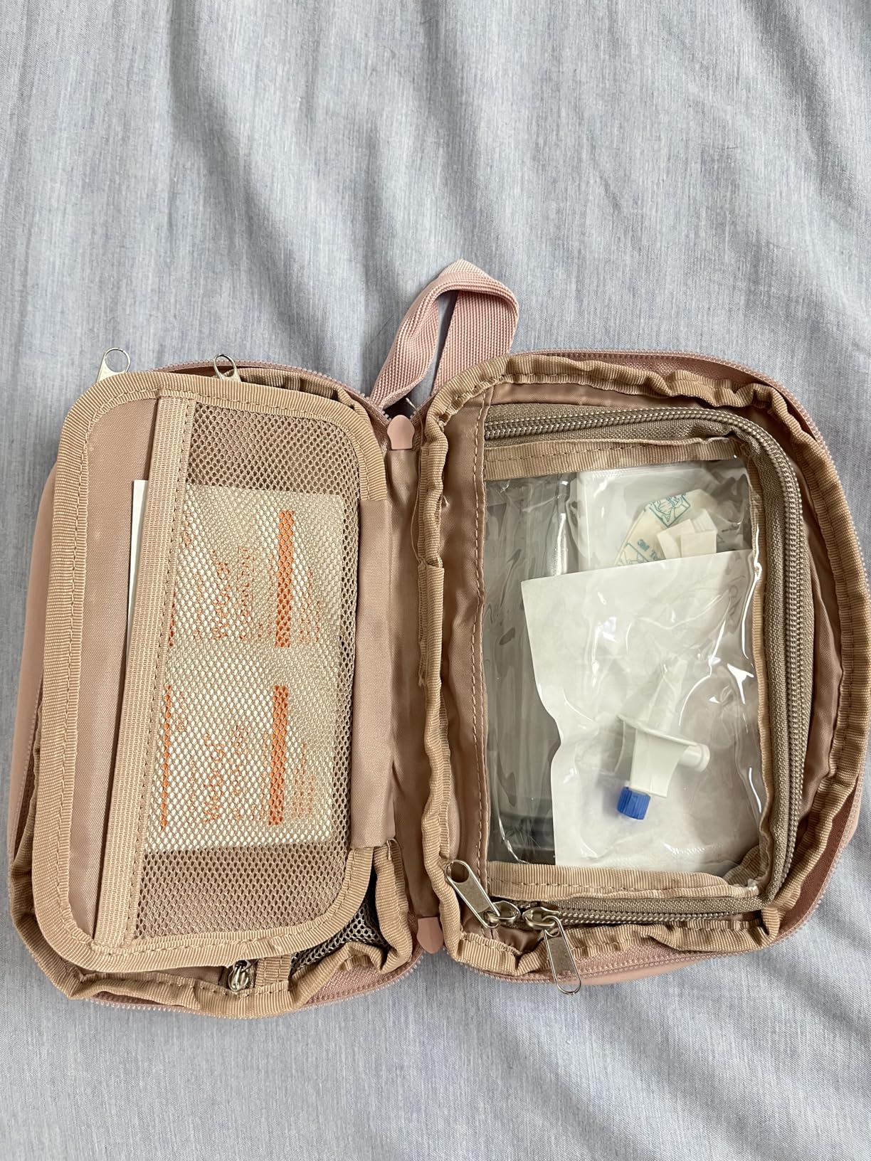 Puffy Diabetes Travel Case with 2 Ice Packs, Insulin Cooler Travel Case with Multiple Pockets, Pink customer photo 1