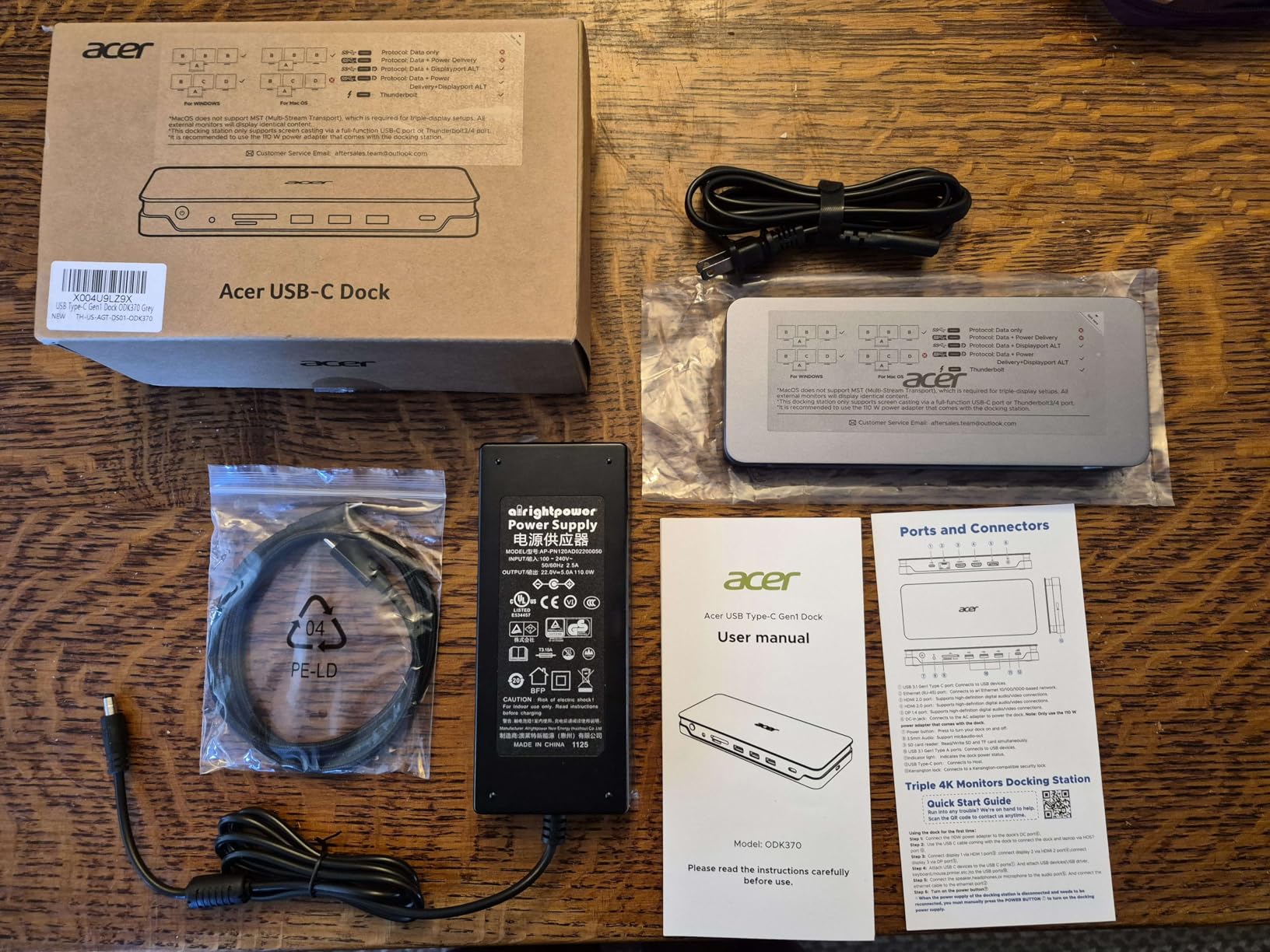 Acer Premium 13-in-1 Docking Station with 110W PD & Triple Monitor Support | Dual 4K HDMI and DP,5Gbps USB A/C,Gigabit Ethernet,Security Lock | Laptop Docking Station for Windows/Dell/HP/Lenovo/Asus customer photo 1