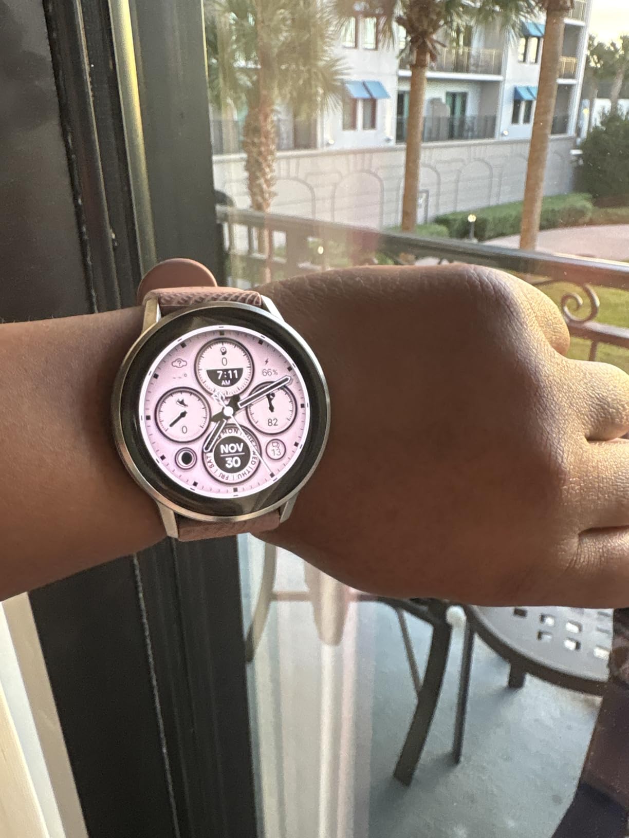 Garmin Venu 4, 41mm, Advanced Health and Fitness GPS Smartwatch, Bright Colorful Display, Built-In Flashlight, 10 Days of Battery Life, Lunar Gold/Bone Silicone Band and Light Sand Leather Band - 2 bands customer photo 2