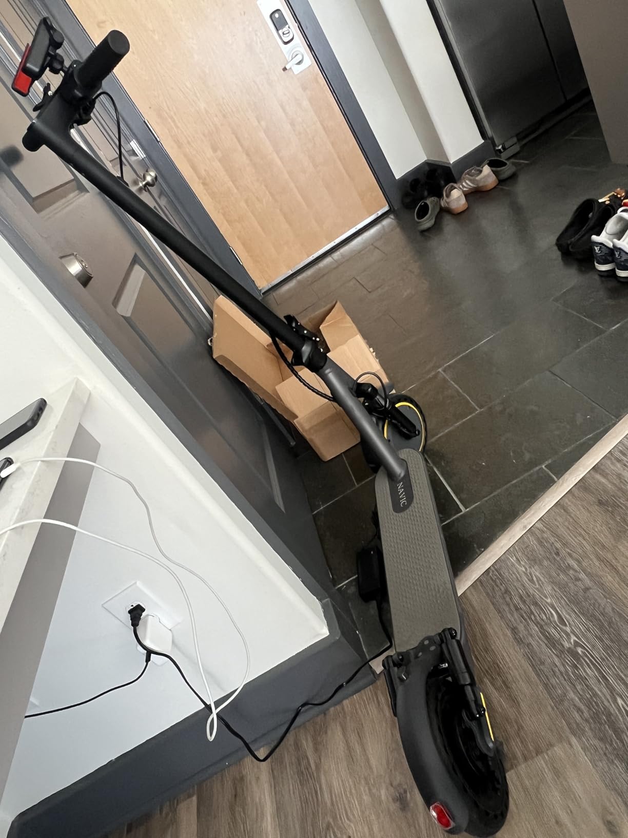 NAVIC Electric Scooter for Adults, Top Speed 19-22 MPH, Range 19-22-28 Miles, 8.5 and 10 Tires, E-Scooter with Dual Suspension for Commuting, APP Control customer photo 1