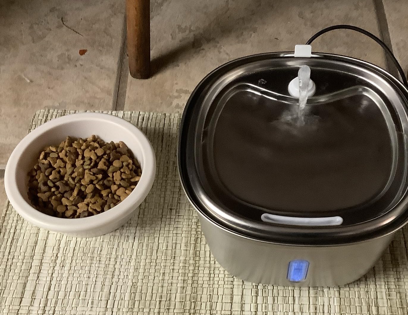 Cat Water Fountain Stainless Steel, 120oz/3.5l Water Fountains for Cats Indoor, Automatic Silent Pump, Easy Clean Water Bowl, with Replacement Filters, Unique Cat-Shaped Design customer photo 1