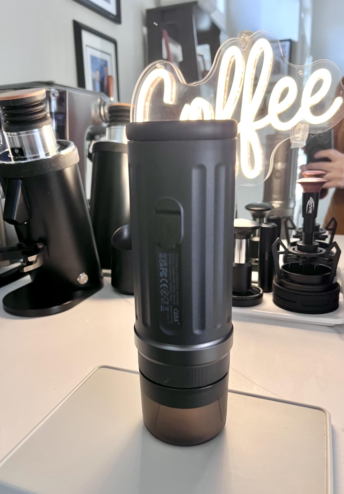 IKAPE KAPO K2 Portable Espresso Machine with Bluetooth APP Connect & 51mm Bottomless Basket, Electric Coffee Maker 20 Bar Pressure, for Home, Travel, Camping customer photo 1