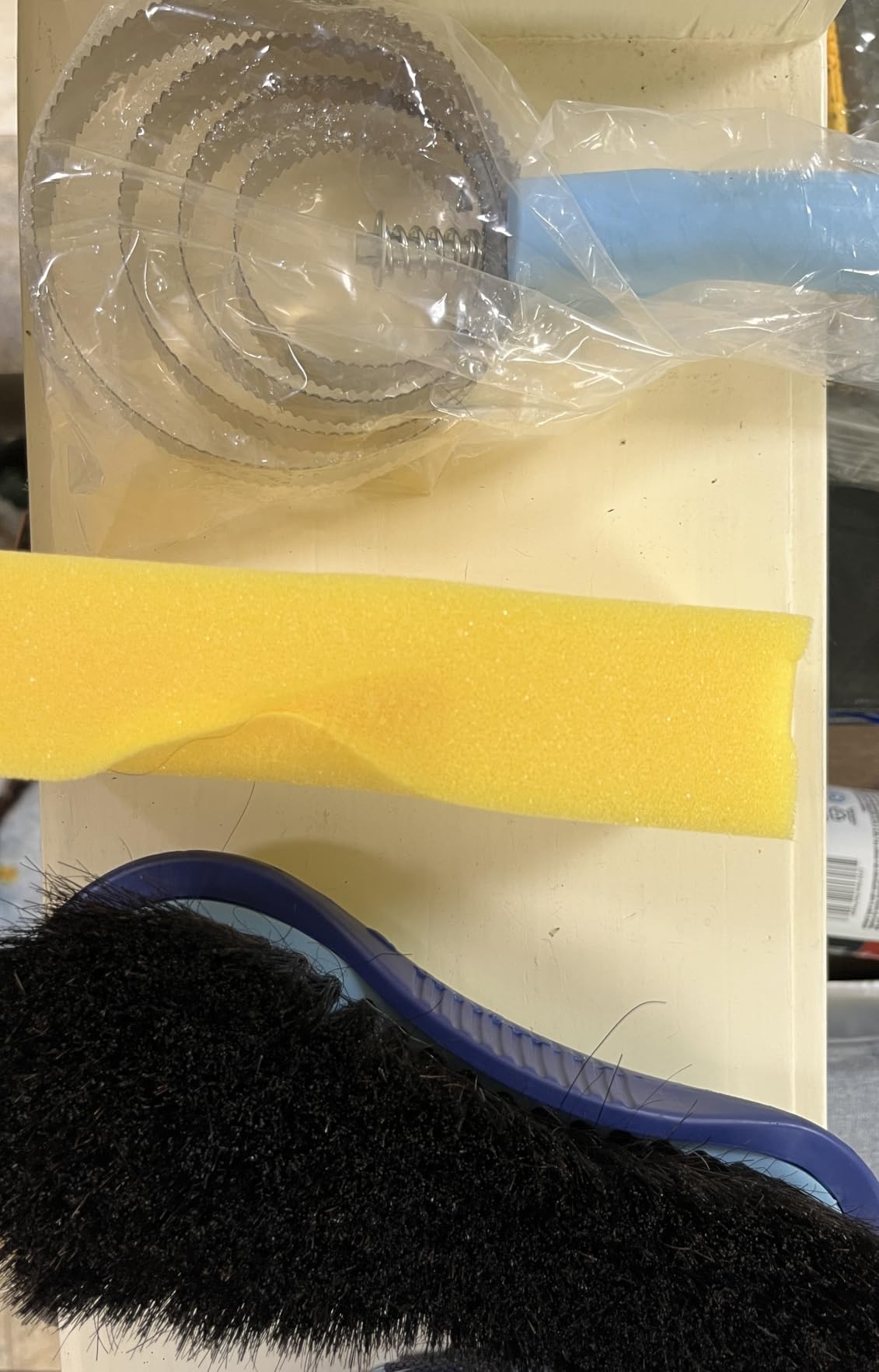 Horse Grooming Kit, 14-in-1 Professional Horse Brush Supplies Set for Grooming & Care, with Horse Brushes, Curry Comb, Hoof Pick & Waterproof Storage Tote Bag for Shining, Detangling, Massaging(Blue) customer photo 2