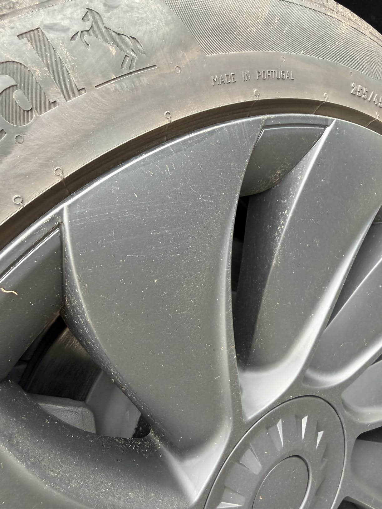 Tesla Model Y Juniper 19 Inch 4 Pcs Wheel Covers - Matte Black ABS Hubcaps with Rim Protectors | Replacement Compatible with 2025 2026 Model Y Juniper, not Compatible with Tesla Y 2021-2024 customer photo 2