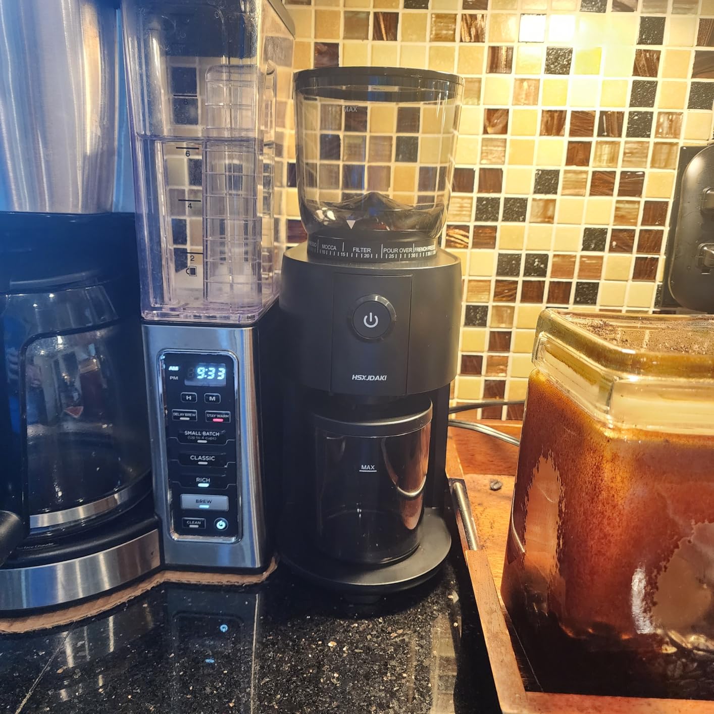 Coffee Grinder, Electric Burr Coffee Grinder with Conical Burr, Coffee Bean Grinder Electric with 38 Grind Settings for Espresso & French Press, Black customer photo 2