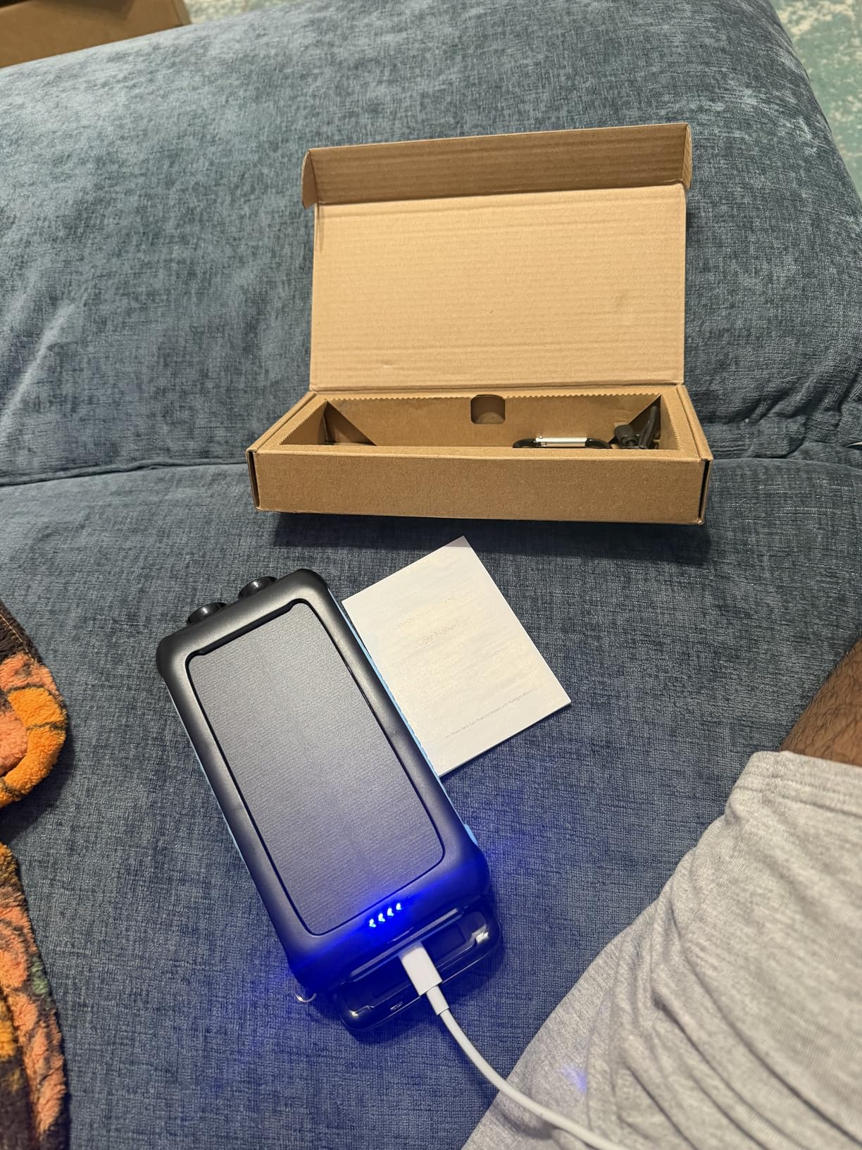 Solar Charger Power Bank 49800mAh - Portable Fast Charging Power Bank with Type-C & Dual USB Ports, Compatible with iPhone, Samsung & More, Waterproof Solar Panel for Camping, Hiking, and Outdoor Use customer photo 1