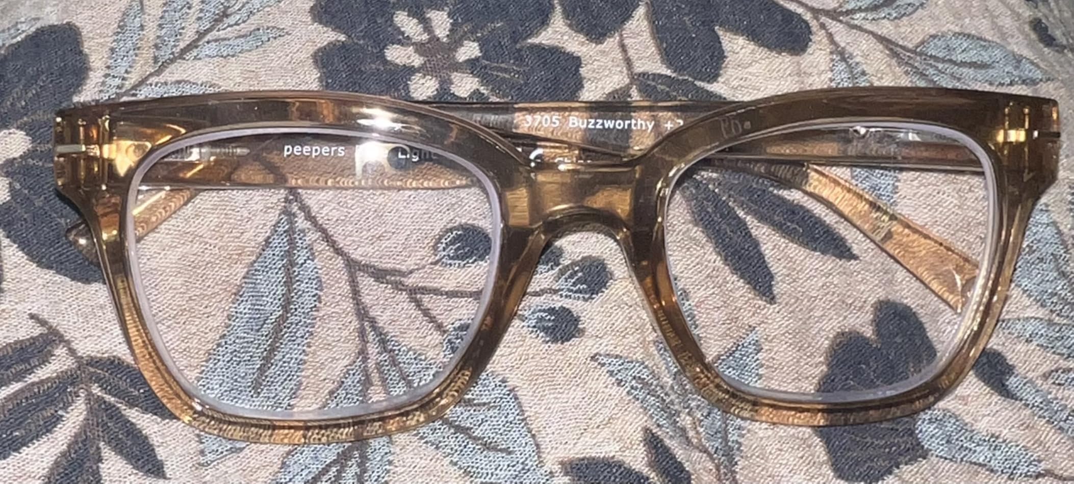 Peepers by PeeperSpecs Oprah's Favorite Things Women's Buzzworthy Square Blue Light Blocking Reading Glasses customer photo 2
