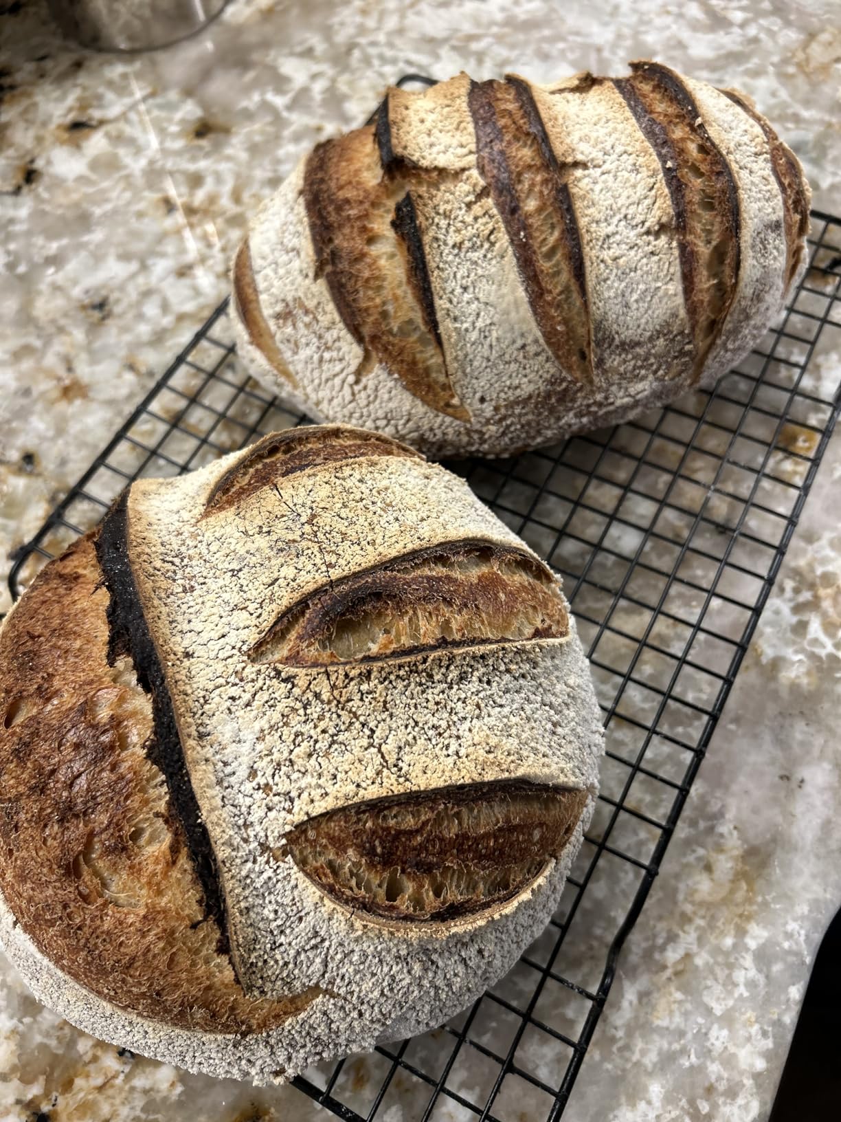 Sourdough Starter Kit, Banneton Bread Proofing Basket Set with 24oz Starter Jar, Sourdough Bread Baking Supplies with 9'' Round Banneton Baskets, Bread Making Baking Tools Gifts for Bakers customer photo 2