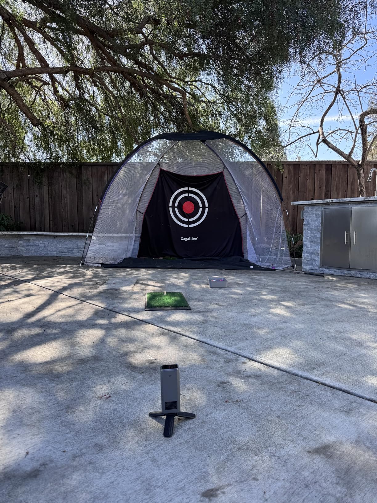 Golf Launch Monitor & Simulator: Portable Swing Analyzer for iOS/Android Phones with Virtual Course, 3D Trajectory for Indoor/Outdoor Use customer photo 1