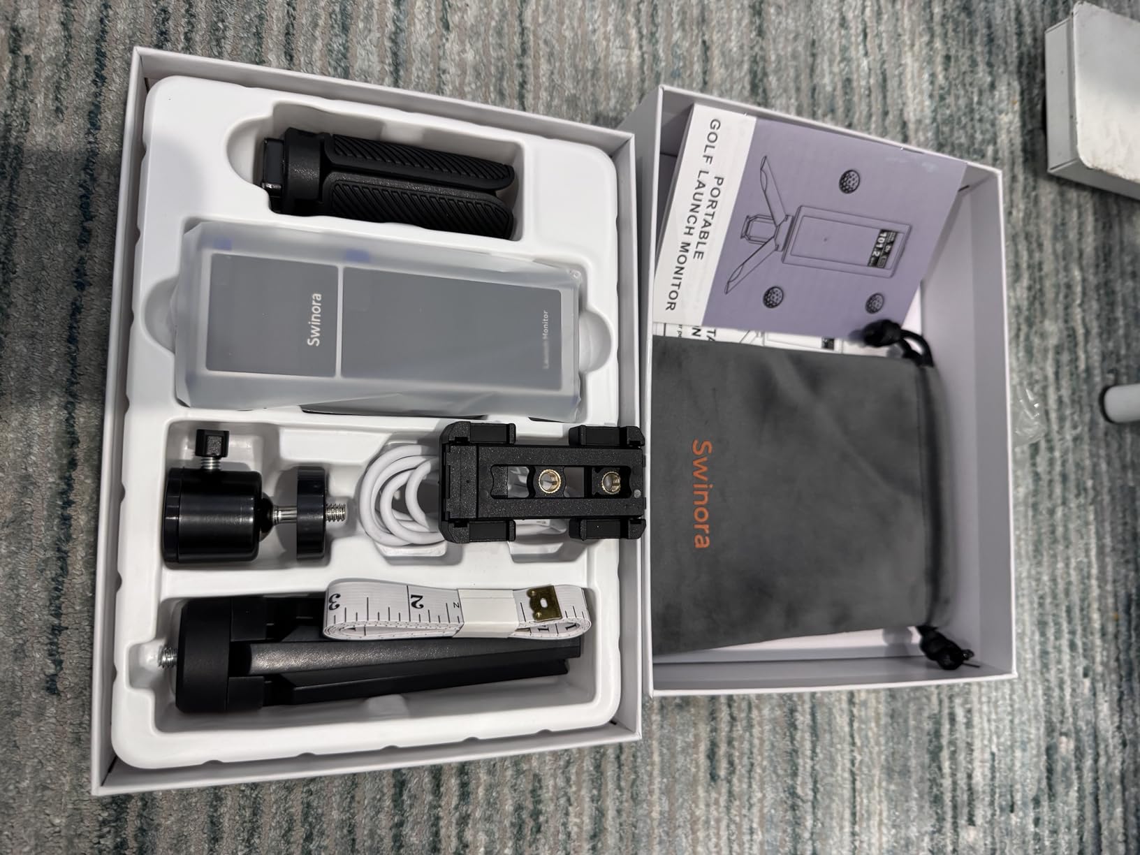 Golf Launch Monitor & Simulator: Portable Swing Analyzer for iOS/Android Phones with Virtual Course, 3D Trajectory for Indoor/Outdoor Use customer photo 2