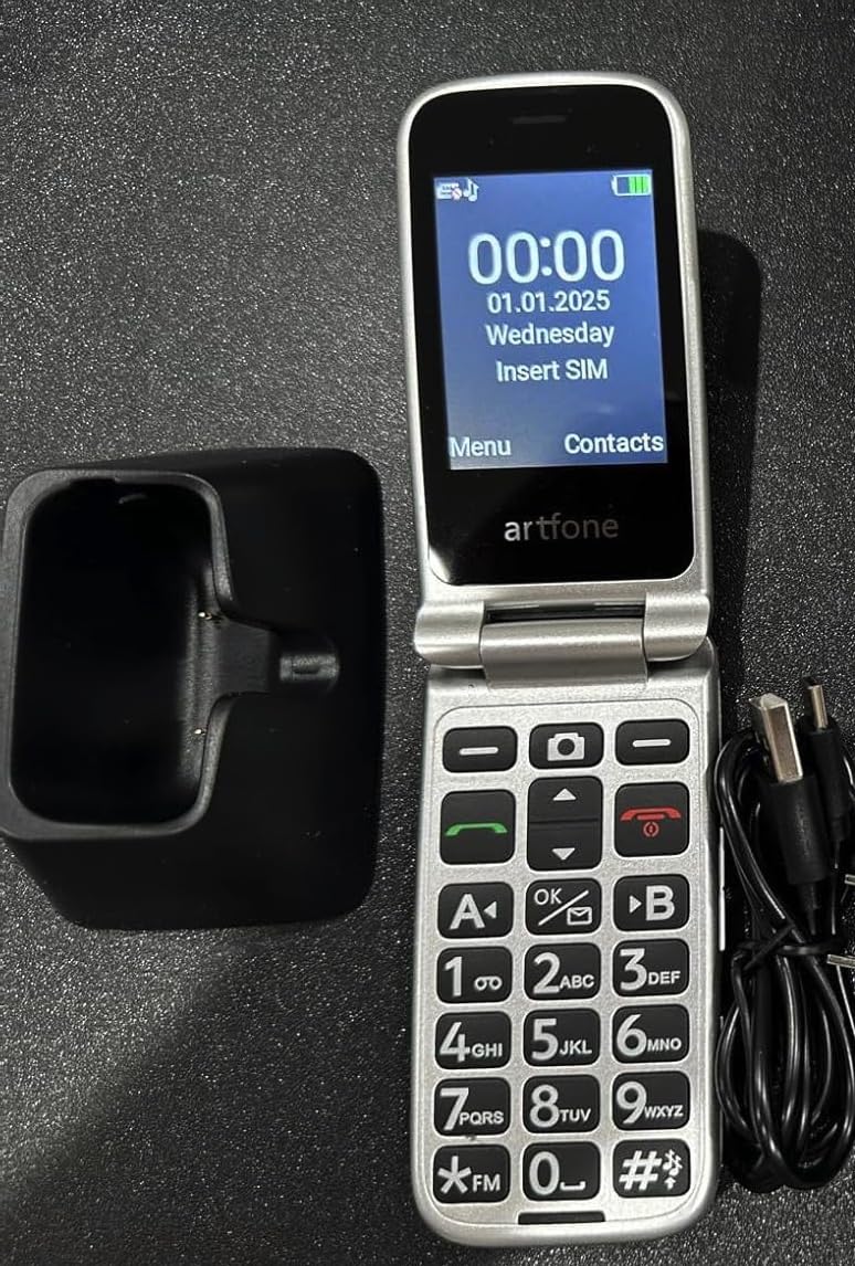 G6 Pro Red - 4G LTE Flip Phone Unlocked, Cell Phone for Seniors, 2.4