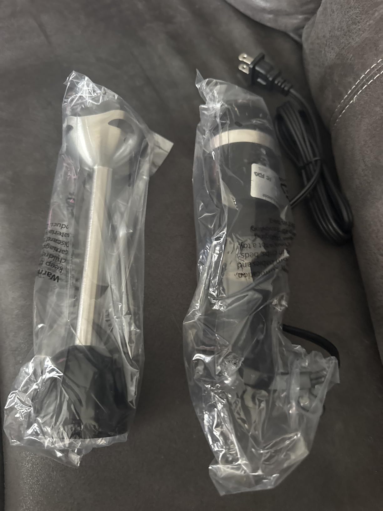 Immersion Blender Handheld, Corded Electric Blenders Portable Stick Mixer with 2 Mixing Speed and Stainless Steel Blades Emulsifier for Effortless Blending Soup, Smoothies, Puree or Baby Food customer photo 2