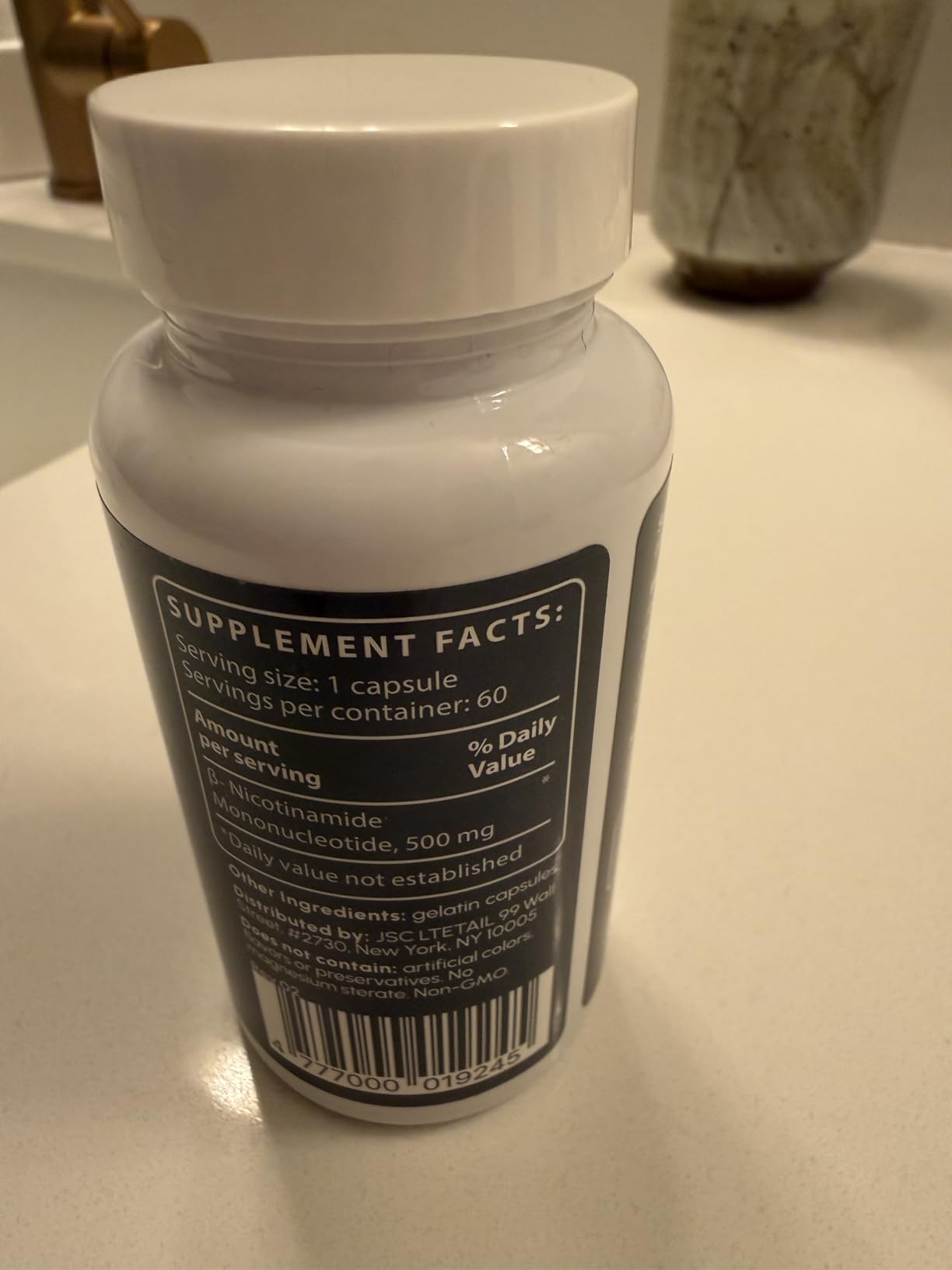 NMN Supplement 500mg - Nicotinamide Mononucleotide NMN & Booster for Cellular Energy, Longevity & Healthy Aging - 2-Month Supply (60 Capsules) customer photo 1