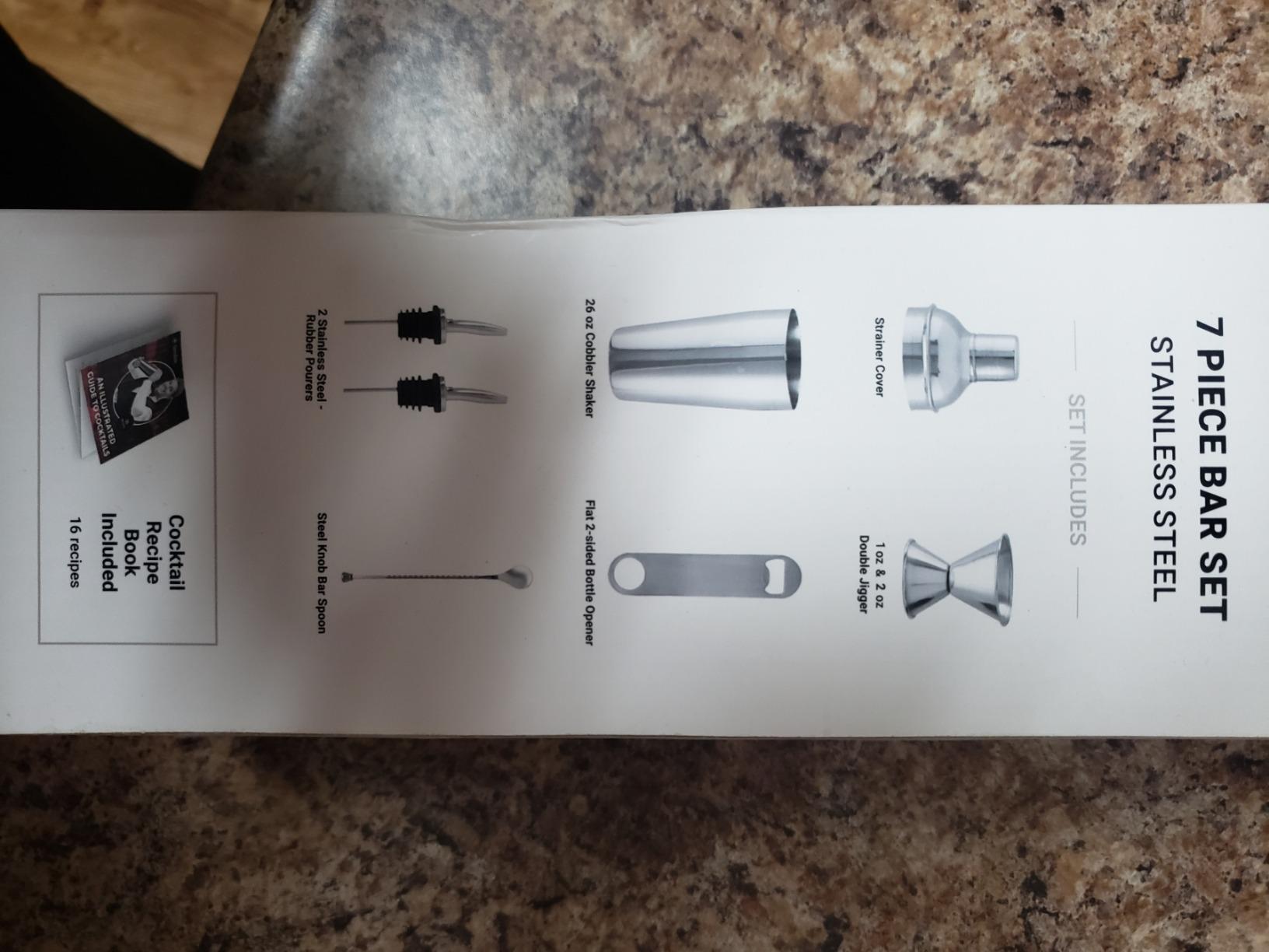 Cocktail Shaker Set - 17 Piece Stainless Steel Mixology Bartender Kit, Drink Martini Shaker, Home Bar Accessories, Cocktail Kit, Stainless Steel Bar Set, Shakers Bartending customer photo 1