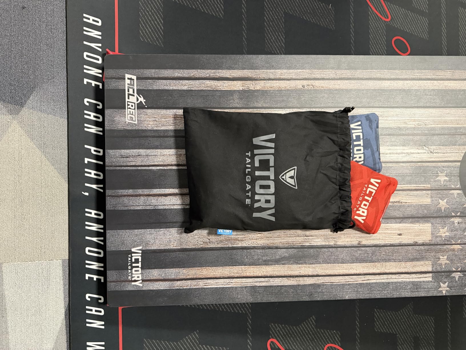 Victory Tailgate 4' x 2' Tournament Cornhole Board Sets - Patriotic and Lifestyle Designs - Includes 8 Cornhole Bags - Bean Bag Toss Game for Tailgates & Backyard Fun customer photo 2