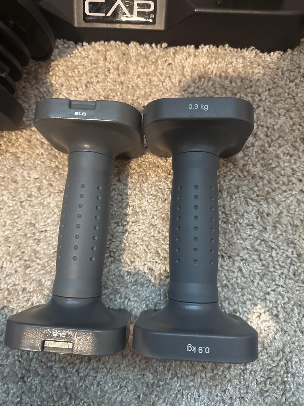 FEIERDUN 5-in-1 Adjustable Dumbbell Set of 2, 12LBS/20LBS Hand Weights for Women, Men customer photo 2